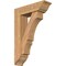 Ekena Millwork Balboa Traditional Smooth Bracket w/ Offset Brace, Western Red Cedar, 7 1/2"W x 26"D x 38"H BKT0806X26X38BOA01SWR - alternate 1